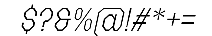 FX Gerundal Extra Light Italic Font OTHER CHARS