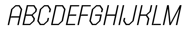 FX Gerundal Extra Light Italic Font UPPERCASE