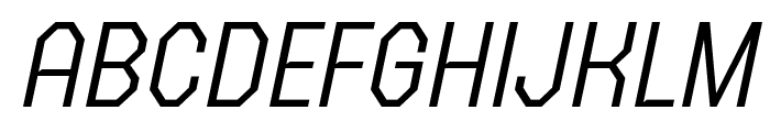 FX Gerundal Light Italic Font UPPERCASE