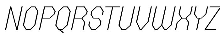 FX Gerundal Thin Italic Font UPPERCASE
