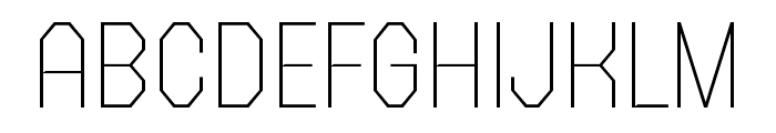 FX Gerundal Thin Font UPPERCASE