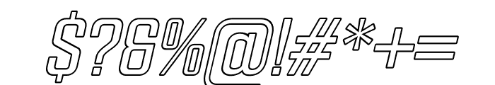 FXNeofara-ItalicOutline Font OTHER CHARS