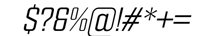 FXNeofara-LightItalic Font OTHER CHARS