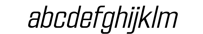 FXNeofara-LightItalic Font LOWERCASE