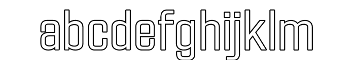 FXNeofara-LightOutline Font LOWERCASE