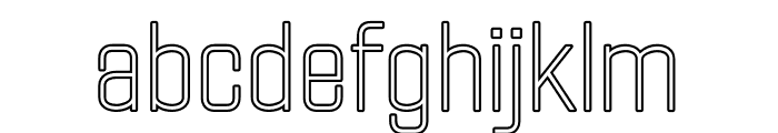 FXNeofara-ThinOutline Font LOWERCASE