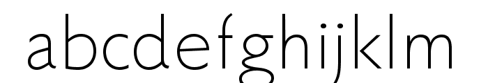 Faber Sans Pro 45 Leicht Font LOWERCASE