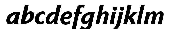 Faber Sans Pro 86 Schwer Kursiv Font LOWERCASE
