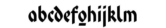 FaberFraktur-Halbfett Font LOWERCASE