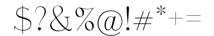 Faberge Regular Font OTHER CHARS