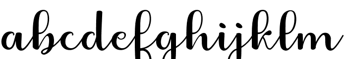 FabithaScriptUpright Font LOWERCASE