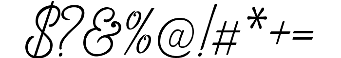 Fabulous Signature Font OTHER CHARS