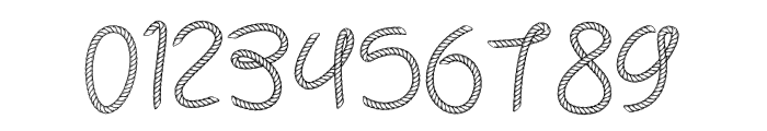 Face Rope Dtiled Outline Regular Font OTHER CHARS