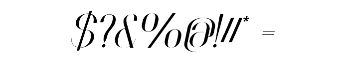 FaddishOT-BoldItalic Font OTHER CHARS