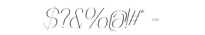FaddishOT-Italic Font OTHER CHARS