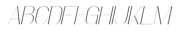 FaddishOT-Italic Font UPPERCASE