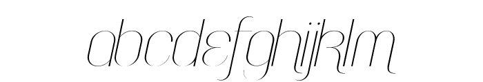 FaddishOT-Italic Font LOWERCASE