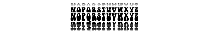 Fadefunk Stacked Font UPPERCASE