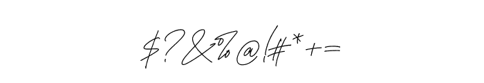 Fadeline Signature Regular Font OTHER CHARS