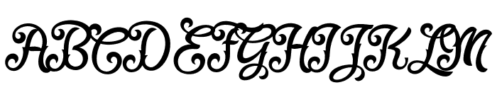 Fadli Script Font UPPERCASE