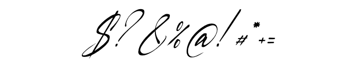 Faduga Elistonia Italic Font OTHER CHARS
