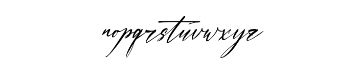 Faduga Elistonia Italic Font LOWERCASE
