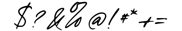 Fahrenheit Signature Font OTHER CHARS