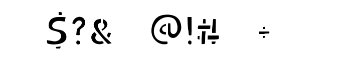 Faircraft Font - Filled Regular Font OTHER CHARS