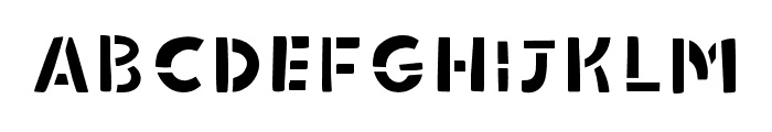 Faircraft Font - Filled Regular Font UPPERCASE