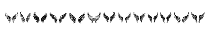 Fairies wing Regular Font UPPERCASE