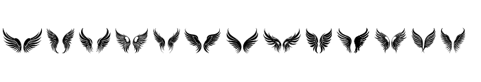 Fairies wing Regular Font UPPERCASE