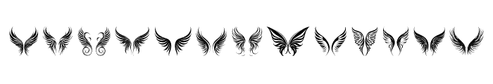 Fairies wing Regular Font LOWERCASE