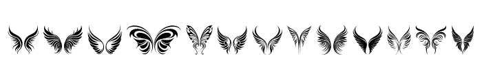 Fairies wing Regular Font LOWERCASE