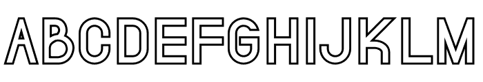Fairry Eastern Serif Outline Font UPPERCASE