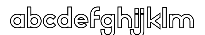 Fairry Eastern Serif Outline Font LOWERCASE