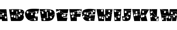 Fairy Lights Font LOWERCASE