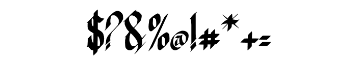 Fairy Tail Font OTHER CHARS
