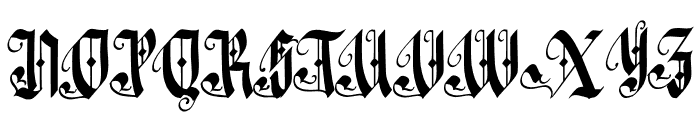 Fairy Tail Font UPPERCASE