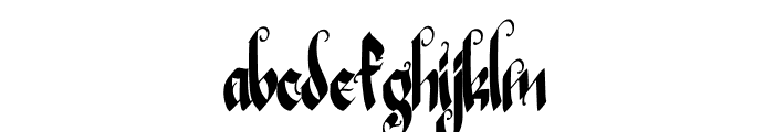 Fairy Tail Font LOWERCASE