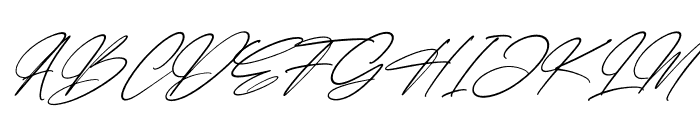 Faithfull Signature Italic Font UPPERCASE