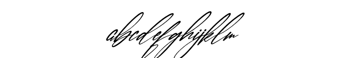 Faithfull Signature Italic Font LOWERCASE