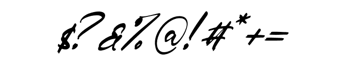 Falatisco Italic Font OTHER CHARS