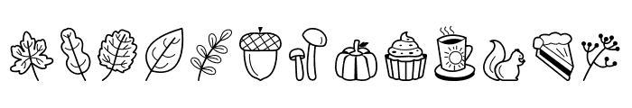 Fall Doodle Font LOWERCASE
