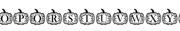 FallPumpkinMonogram Font UPPERCASE