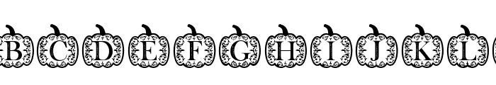 FallPumpkinMonogram Font LOWERCASE
