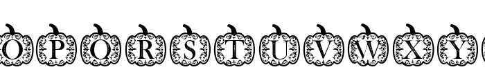 FallPumpkinMonogram Font LOWERCASE