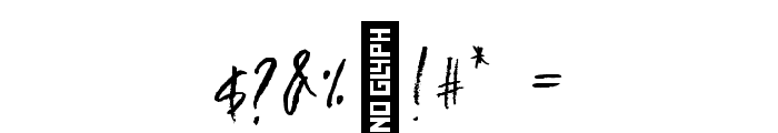 FallenAngel-Regular Font OTHER CHARS