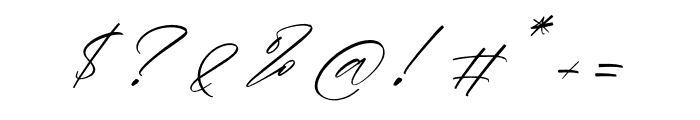 Fallesta Signatera Italic Font OTHER CHARS