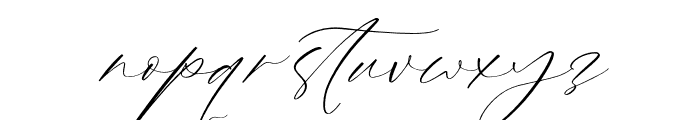 Fallesta Signatera Italic Font LOWERCASE