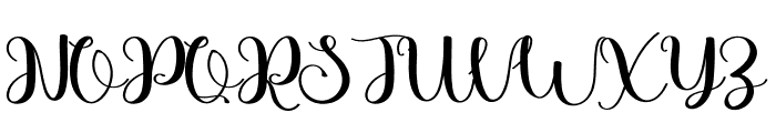 Fallin Simple Font UPPERCASE